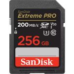 SanDisk Extreme PRO 256 GB Class 10/UHS-I (U3) V30 SDXC - 200 MB/s Read - 140 MB/s Write