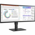 LG 34BQ77QC-B Ultrawide 34in WQHD Curved Screen LCD Monitor IPS Panel 3440x1440 300 Nit 5ms Webcam