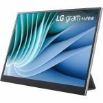 LG gram +view 16MR70.ASDU 16in Class WQXGA LCD Monitor - Silver - 16in Viewable - In-plane Switching (IPS) Technology - 2560 x 1600