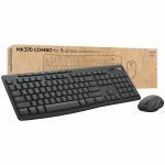 Logitech 920-011887 MK370 Combo for Business Wireless Keyboard and Silent Mouse - USB Plunger/Membrane Bluetooth Keyboard -