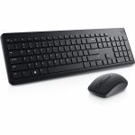 Dell KM3322W Keyboard and Mouse - USB Plunger Wireless RF 2.40 GHz Keyboard - Black - USB Wireless RF Mouse - Optical - 1000 dpi - Scroll Wheel - Black - Multimedia  Mute  Volume Contro