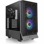 Thermaltake Ceres 300 TG ARGB Snow Mid Tower Chassis - Mid-tower - Black - Tempered Glass  SPCC - 3 x 5.51in x Fan(s) Installed - Mini ITX  Micro ATX  ATX  EATX Motherboard Supported -