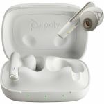 Poly True Wireless Earbuds For Work And Life - Stereo  Mono - True Wireless - Bluetooth - 98.4 ft - 20 Hz - 20 kHz - Earbud - Binaural - In-ear - Noise Canceling - White Sand