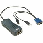 Lantronix Integrated KVM-over-IP Solution for Remote Equipment - 2 x Network (RJ-45) - 2 x USB1 x VGA - Rack-mountable - 0U