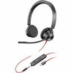 Poly Blackwire 3325 USB-C Headset TAA - Microsoft Teams Certification - Stereo - Mini-phone (3.5mm)  USB Type C - Wired - 32 Ohm - 20 Hz - 20 kHz - On-ear - Binaural - Ear-cup - 7 ft Ca