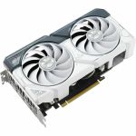 ASUS DUAL-RTX4060-O8G-WHITE Dual GeForce RTX 4060 White OC Edition Graphics Card 8GB GDDR6 PCI Express 4.0 1x HDMI 2.1a