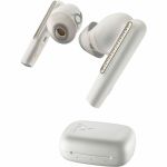 Poly Voyager Free 60 UC M White Sand Earbuds+ BT700 USB-A Adapter + Basic Charge Case - Microsoft Teams Certification - Siri  Google Assistant - Stereo - True Wireless - Bluetooth - 98.