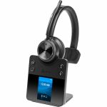 Poly Savi 7400 Office 7410 Headset - Microsoft Teams Certification - Mono - Wireless - DECT 6.0 - 590.6 ft - 20 Hz - 20 kHz - Over-the-head - Monaural - Supra-aural - Noise Cancelling M