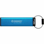 IronKey FIPS 140-3 Level 3 (Pending) Certified Keypad Drive - 32 GB - USB 3.2 (Gen 1) Type C - 145 MB/s Read Speed - 115 MB/s Write Speed - Blue - XTS-AES  256-bit AES - 3 Year Warranty