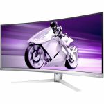 Philips 34M2C8600 34in UW-QHD Curved Screen Gaming OLED Monitor - 21:9 - Textured White - 34in Class - OLED - Quantum Dot OLED Backlight - 3440 x 1440 - 1.07 Billion Colors - Adaptive S