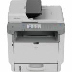 Ricoh 132 MF Laser Multifunction Printer - Monochrome - Copier/Fax/Printer/Scanner - 34 ppm Mono Print - 1200 x 1200 dpi Print - Up to 35000 Pages Monthly - Color Flatbed/ADF Scanner -