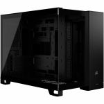 Corsair 2500X Mid-Tower Dual Chamber PC Case - Black - Mid-tower - Black - Tempered Glass - Mini ITX  Micro ATX Motherboard Supported - 6 x Fan(s) Supported - 2 x Internal 3.5in Bay - 2