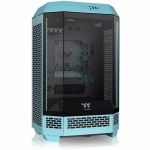 Thermaltake The Tower 300 Turquoise Micro Tower Chassis - Micro Tower - Turquoise - Tempered Glass  SPCC - 3 x Bay - Mini ITX  Micro ATX Motherboard Supported - 8 x Fan(s) Supported - 3