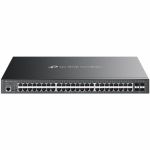 TP-Link Omada 52-Port Gigabit L2+ Managed Switch with 48-Port PoE+ - 48 Ports - Manageable - Gigabit Ethernet - 10/100/1000Base-T  1000Base-X - 2 Layer Supported - Modular - 4 SFP Slots