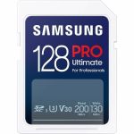 Samsung PRO Ultimate 128 GB Class 10/UHS-I (U3) V30 SDXC - 1 Pack - 200 MB/s Read - 130 MB/s Write - 10 Year Warranty