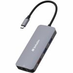 Verbatim USB-C Pro Multiport Hub CMH 09 - 9 Ports - for Notebook - Charging Capability - Memory Card Reader - SD  microSD - USB Type C - 4K - 3840 x 2160 - 5 x USB Ports - 3 x USB Type-