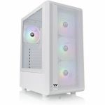 Thermaltake S200 Plus TG ARGB Mid Tower Chassis - Mid-tower - White - Mesh  Tempered Glass - 4 x 4.72in x Fan(s) Installed - Mini ITX  Mini ATX  ATX Motherboard Supported - 6 x Fan(s) S