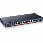 ZYXEL XMG1915-10EP Ethernet Switch - 8 Ports - Manageable - Gigabit Ethernet  2.5 Gigabit Ethernet  10 Gigabit Ethernet - 1000Base-T  2.5GBase-T  1000Base-X  10GBase-X - 2 Layer Support