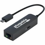 Plugable USB C to Ethernet Adapter 2.5Gb with 100W USB-C PD Charging  2.5 Gigabit Type C USB Ethernet Adapter - for Windows  MacBook  Chrome  iPad  Surface  XPS  Thunderbolt 4  USB4