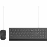 Rocstor Premium CK1 Wired USB Keyboard Mouse Combo Set - USB Type A Cable Keyboard - 104 Key - English (US) - Black - USB Type A Cable Mouse - Optical - 1200 dpi - 3 Button - Scroll Whe