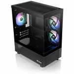 Thermaltake View 170 TG ARGB Micro Chassis - Micro Tower - Black - SPCC  Tempered Glass - Mini ITX  Micro ATX Motherboard Supported - 8 x Fan(s) Supported - 1 x Internal 3.5in Bay - 2 x