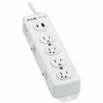 Eaton Tripp Lite Series Safe-IT UL 1363 Medical-Grade Power Strip  4 Hospital-Grade Outlets  USB Charging  Safety Covers  Antimicrobial  15 ft. Cord - NEMA 5-15P-HG - 4 x NEMA 5-15R-HG