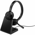 Jabra Evolve 65 TE Headset - Microsoft Teams Certification - Stereo - Wireless - Bluetooth - 100 ft - 20 Hz - 20 kHz - Over-the-head  On-ear - Binaural - Supra-aural - Electret Condense