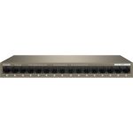 Tenda TEG1016M 16-Port Gigabit Ethernet Switch - 16 Ports - Gigabit Ethernet - 10/100/1000Base-T - 2 Layer Supported - Twisted Pair - Desktop  Wall Mountable  Rack-mountable