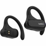 Belkin SoundForm ClearFit Earset - Stereo - True Wireless - Bluetooth - 30 ft - Behind-the-ear  Earbud - Binaural - Open - Noise Canceling - Black