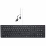 Dell Wired Collaboration Keyboard - KB525C - Cable Connectivity - USB Type C  USB Type A Interface - 15 Screen Sharing  CoPilot  Video On/Off  Chat  Collaboration  Microphone Mute  Mult