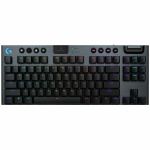 Logitech G915 X LIGHTSPEED TKL Low-Profile Wireless Gaming Keyboard  Double-Shot PBT Keycaps  Fully Programmable Keys  RGB Backlighting  Sleek Aluminum Finishing  GL Blue Clicky - PC/Ma