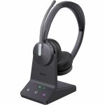 Yealink WH64 Headset - Microsoft Teams Certification - Stereo - Wireless - Bluetooth/DECT - 492.1 ft - 20 Hz - 20 kHz - Over-the-head  On-ear - Binaural - Supra-aural - MEMS Technology