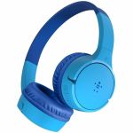 Belkin SoundForm Mini Headset - Stereo - Mini-phone (3.5mm) - Wired/Wireless - Bluetooth - On-ear  Over-the-head - Binaural - Circumaural - 4 ft Cable - Blue