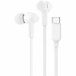 Belkin SoundForm USB-C Wired Earbuds with Adjustable Volume Limiter - Stereo - USB Type C - Wired - Earbud - Binaural - In-ear - White