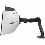 Ergotron Mounting Arm for Monitor  Curved Screen Display - Black - 57in Screen Support - 37.50 lb Load Capacity - 75 x 75  100 x 100 - VESA Mount Compatible