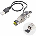 StarTech.com Gigabit Fiber to RJ45 Ethernet Media Converter Dongle  USB Powered  SMF/MMF  Single/Multimode Optical Fiber  Metal Housing - Gigabit fiber-RJ45 Ethernet media converter don