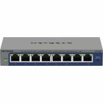 Netgear GS108E Ethernet Switch - 8 Ports - Gigabit Ethernet - 10/100/1000Base-T - 2 Layer Supported - 2.60 W Power Consumption - Twisted Pair - Desktop  Wall Mountable - Lifetime Limite