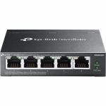 TP-Link Omada 5-Port Gigabit Easy Managed Switch - 5 Ports - Manageable - Gigabit Ethernet - 10/100/1000Base-T - 2 Layer Supported - 65 W PoE Budget - Twisted Pair - PoE Ports - Desktop