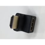 HDMI Angled adapter Male to Female Gold-PlatedBlack