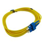 3M(9.84') Yellow Fiber Patch Cord SC/UPC-LC/UPC SM Duplex 3.0mm PVC