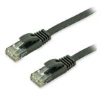 Cat6 Flat Patch 32AWG Cable 3ft Black