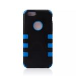 iPhone 6 Dual Layer Inner Gummy & Plastic BackBlue Case