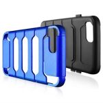 iPhone 6 Dual Layer Inner Gummy & Plastic BackBlue Case