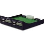 Y-6113 3.5in Front Panel Black w/ Dual eSATA & 4-Pin Molex