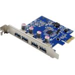 VisionTek 4 Port USB 3.0 x1 PCIe Internal Card - PCI Express 2.0 x1 - Plug-in Card - 4 USB Port(s) - 4 USB 3.0 Port(s) - PC