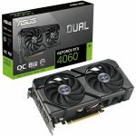 ASUS DUAL-RTX4060-O8G-EVO Dual GeForce RTX 4060EVO OC Edition Graphics Card 8GB GDDR6 PCI Express 4.0 1x HDMI 2.1a