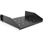 V7 RMSH2UV-1N Rack Mount Shelf 2U Vented2U Rack Height x 19in Rack Width 66.14lb Max Weight Capacity Black