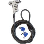 CODi Master Key Combination Cable Lock - 4-digit - Galvanized Steel - 6.5ft - For Notebook  Desktop Computer  Docking Station  Monitor