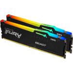 Kingston KF560C36BBEAK2-64 Fury Beast 64GB(2x32GB) RGB Desktop Memory Kit 6000MT/s DDR5 CL36