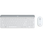 Logitech 920-009443 MK470 Slim Wireless Keyboard and Mouse Combo White